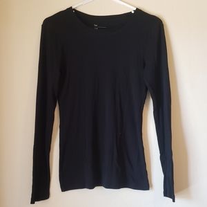 GAP Basic Black Long Sleeve Shirt
